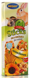 Megan Sticks Snack for Rabbit - Nuts 2pcs