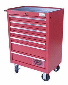 SATRA Workshop Trolley Tools Storage 7 Drawers, red