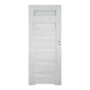 Non-rebated Internal Door Trame 70, undercut, lelft, silver oak