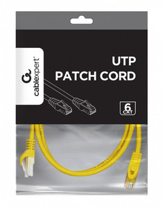 Gembird Patch Cord Cat6 UTP 2m, yellow