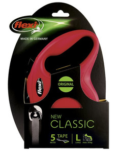 Flexi New Classic Tape Leash L 5m, red