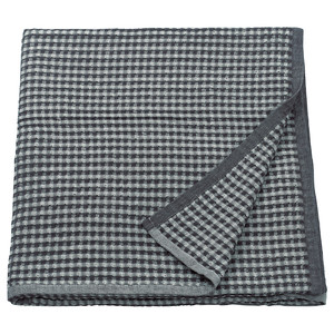 PELARTUJA Bedspread, dark grey/light grey, 230x250 cm