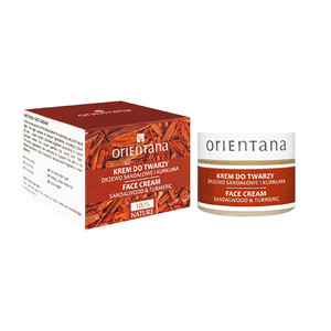 ORIENTANA Sandalwood & Turmeric Face Cream 99.5% Natural Vegan 50g