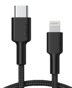 Aukey Cable USB-C Lightning CB-CL02 Black