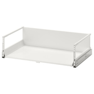 EXCEPTIONELL Drawer, high with push to open, white, 80x45 cm
