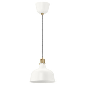 RANARP Pendant lamp, off-white, 23 cm