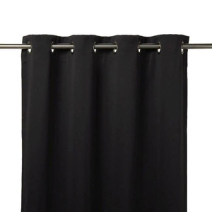 Blockout Curtain GoodHome Vestris 140x260cm, black