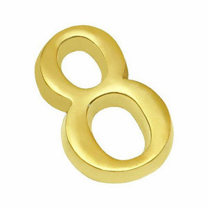 Self Adhesive House Digit "8" 50 mm, gold