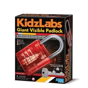 4M Kidz Labs Giant Visible Padlock 5+