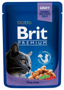 Brit Premium Cat Food Adult Cod Fish 100g