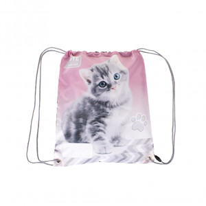 Drawstring Bag School Shoes/Clothes Bag Kitty Pink