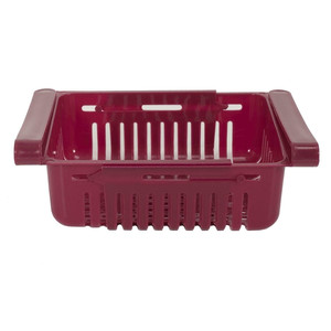 Adjustable Hanging Refrigerator Shelf, dark red