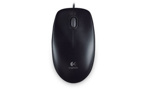 Logitech Wired Optical Mouse B100 OEM 910-00335, black