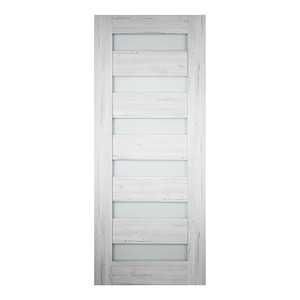 Internal Sliding Door Trame 80, silver oak