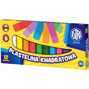 Astra Plasticine Square 12 Colours 3+