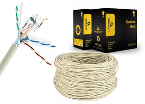 Gembird LAN Cable Solid FTP CAT6 305m, grey