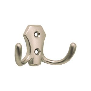 Double Hook Gamet Zinc Alloy, satin