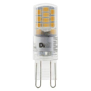Diall LED Bulb G9 300lm 2700K, 2 pack