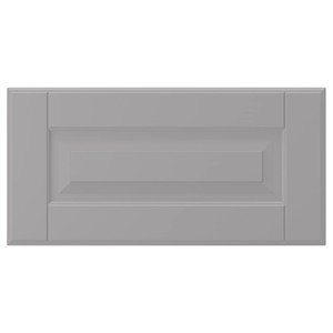 BODBYN Drawer front, grey, 40x20 cm