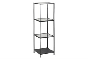 Shelving Unit Seaford VI, black ash