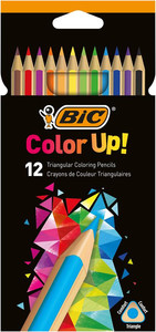 BIC Triangular Coloring Pencils Color Up! 12pcs