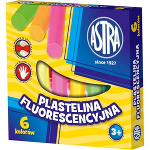 Astra Plasticine Fluorescent 6 Colours
