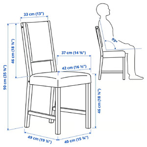STEFAN Chair, white/Knisa grey/beige