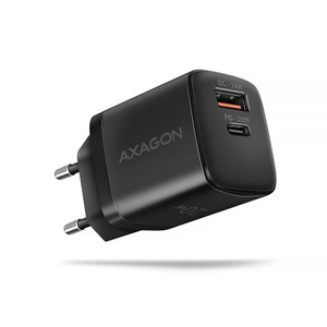 AXAGON Wall Charger EU Plug ACU-PQ20 PD&QC 20W, black