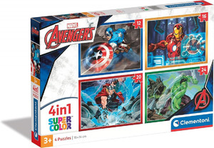 Clementoni Children's Puzzle Avengers 4in1 3+