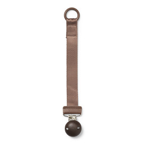 Elodie Details Wooden Pacifier Clip Chocolate