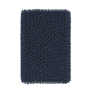 GoodHome Bath Mat Graphene 50 x 80 cm, dark blue