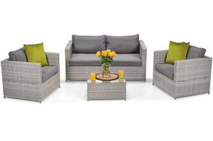 Outdoor Furniture Set MALAGA SET, grey