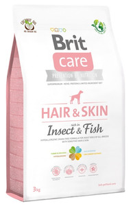 Brit Care Dog Food Grain Free Adult Hair & Skin - Insects & Fish 3kg