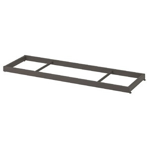 KOMPLEMENT Clothes rail, dark grey, 100x35 cm