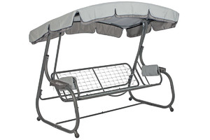 Garden Swing Frame with Canopy, grey