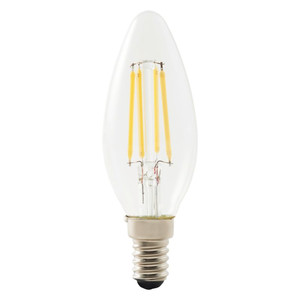 Diall LED Bulb C35 E14 550lm 4000K