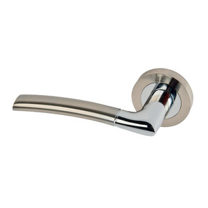 Door Handle Schaffner Kora, satin nickel/chrome