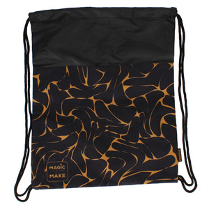 Drawstring Bag School Shoes/Clothes Bag Gold