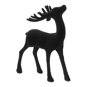 Christmas Decoration Reindeer, velvet, green