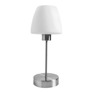GoodHome Table Lamp Kluan E14, brushed chrome