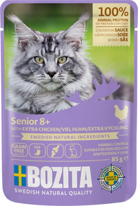 Bozita Cat Senior 8+ Chicken Chunks in Sauce Cat Wet Food 85g