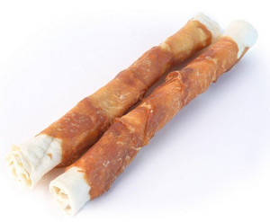 Magnum Dog Snack Chicken/Cowhide Stick 10"/2-2.5cm 2pcs