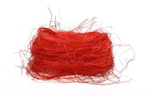 Decorative Sisal Fiber, Red