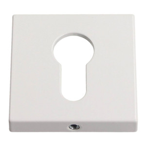 Gamet Door Escutcheon, square, matt white