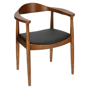 Chair President, wooden, dark brown