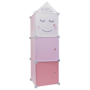 Modular Storage Solution for Children's Room Cubes 3, pink