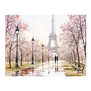 Picture Canvas 83x113cm Watercolor Paris