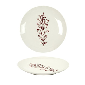 Plate Ramoscello, red flower