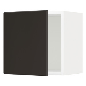 METOD Wall cabinet, white/Kungsbacka anthracite, 40x40 cm
