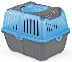 MPS Pet Carrier for Kittens, Puppies & Rodents Neyo 30x23x23cm, graphite-blue